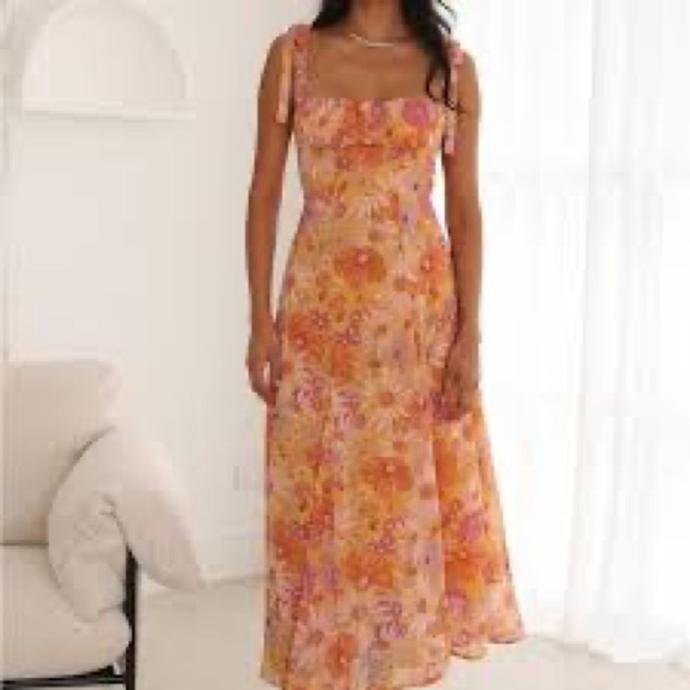 Hello Molly Vibrant Floral Maxi Dress